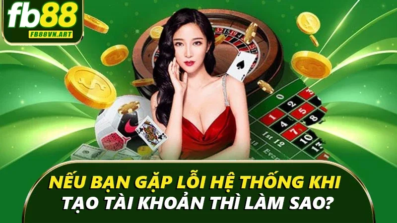 Nếu bạn gặp lỗi hệ thống khi tạo tài khoản thì làm sao? Nếu bạn gặp lỗi hệ thống khi tạo tài khoản thì làm sao?